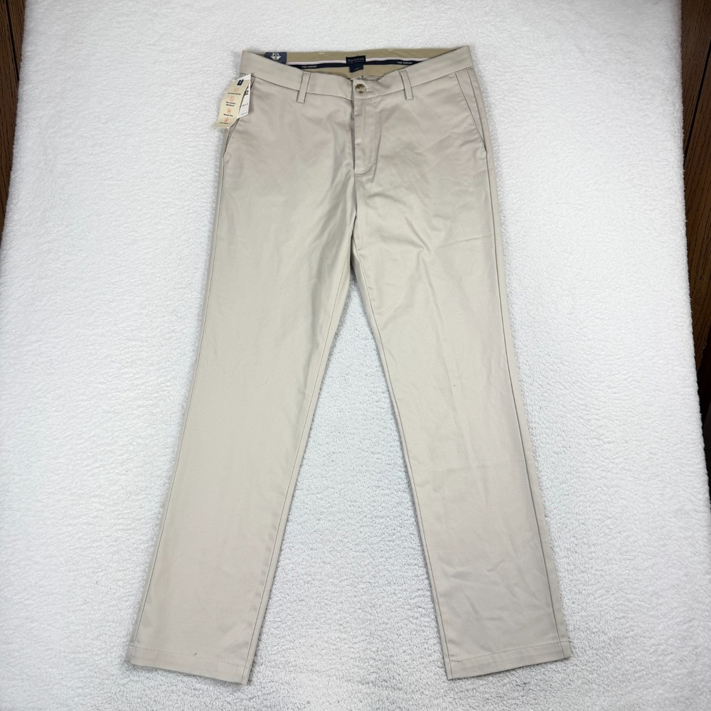 DOCKERS Men's Signature Khaki Slim Fit Lux Flex Comfort Waist 33x32 NEW NWT